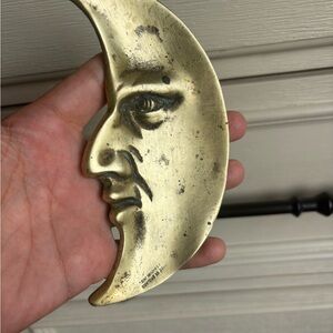Antique Man In The Moon Crescent Tray,   6.5" made in England